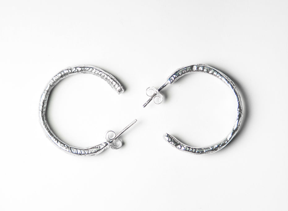 Sterling Silver Casted Earrings