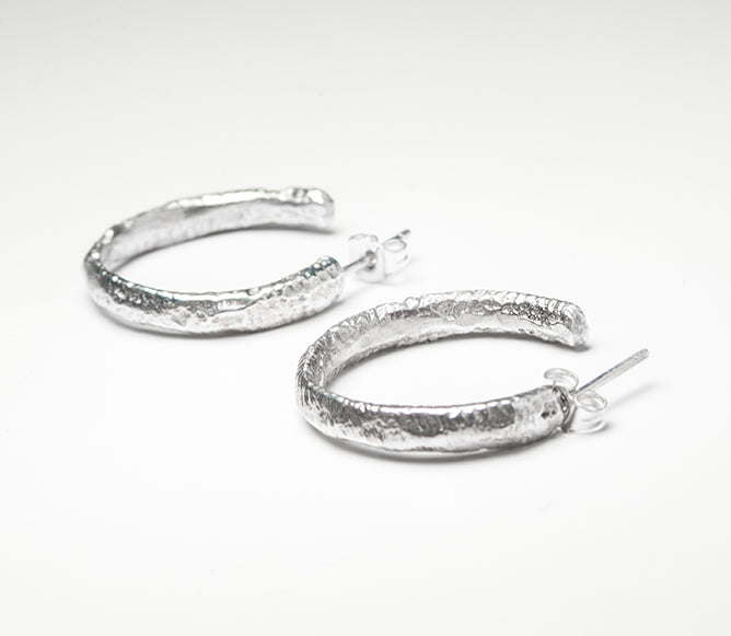 Sterling Silver Casted Earrings