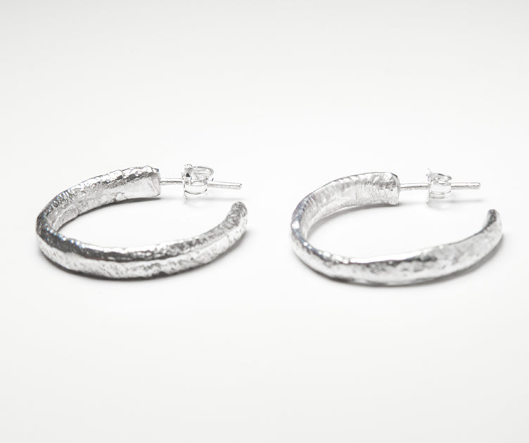 Sterling Silver Casted Earrings